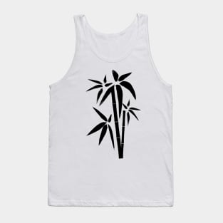 Bamboo minimalist ink style design Tank Top